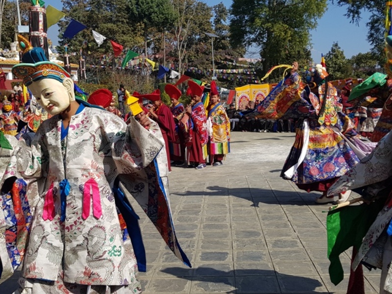 Mask Dance at Ramkot Monastery